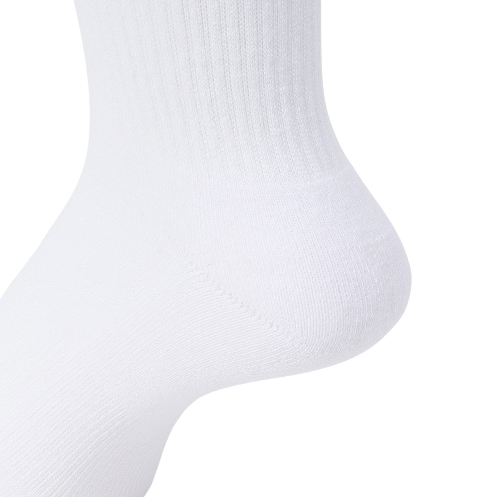ニューバランス（new balance）（メンズ、レディース）靴下 TIC クルーソックス 2足組 白 LAS51172WT M-LLサイズ スト系 私服 新調 衣替え 運動 ロゴ シンプル