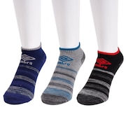 アンブロ(UMBRO)(レディース)3足組 デザインアンクルソックス UCS8542 MBNG25