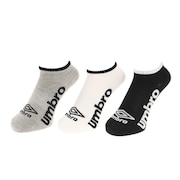 アンブロ(UMBRO)(メンズ)デザインアンクルソックス 3足組 UCS8941 WGB25