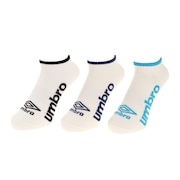 アンブロ(UMBRO)(メンズ)デザインアンクルソックス 3足組 UCS8941 WH25