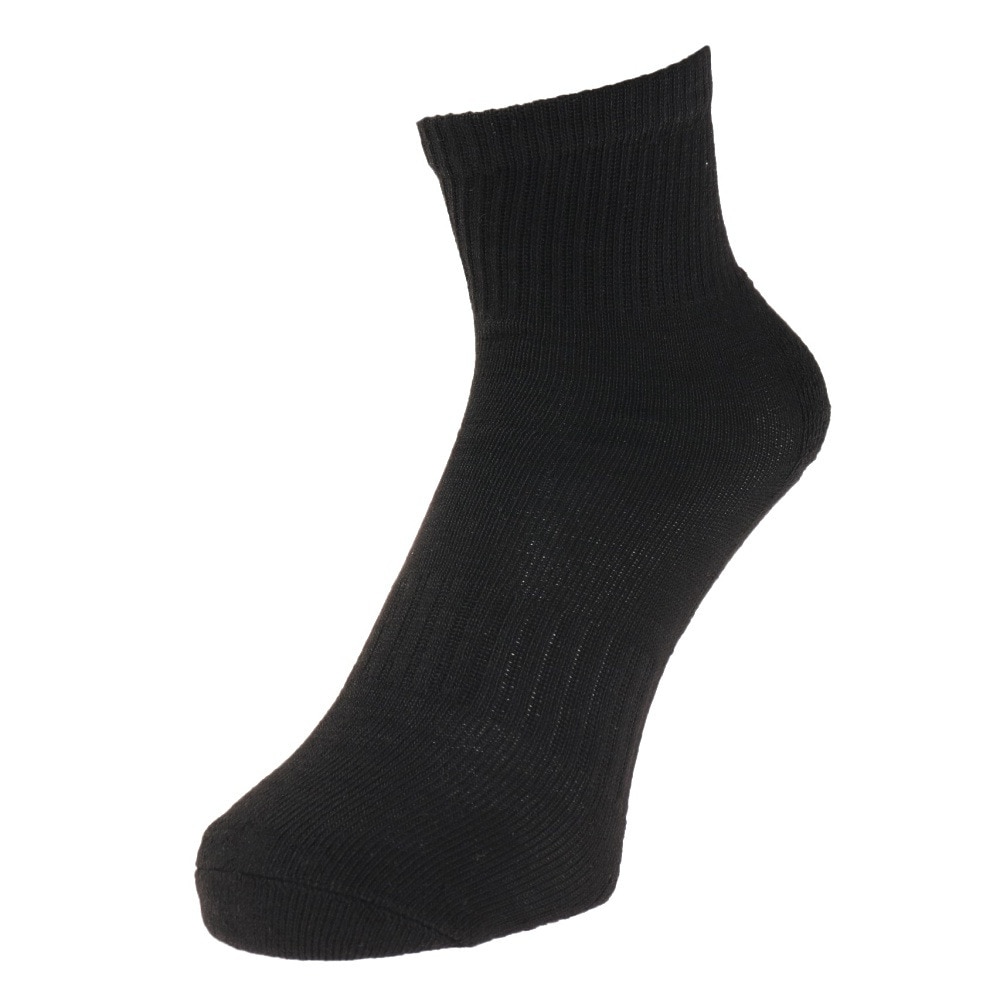 ノーブランド（NO BRAND）（メンズ）ヒートクロス 3足組 パイルソックス 25.0～28.0cm 894NN2OK0408 BLK