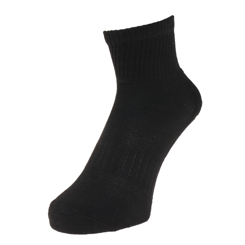 ノーブランド（NO BRAND）（メンズ）ヒートクロス 3足組 パイルソックス 25.0～28.0cm 894NN2OK0408 BLK