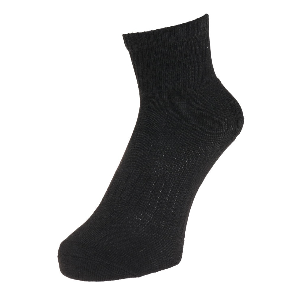 ノーブランド（NO BRAND）（メンズ）ヒートクロス 3足組 パイルソックス 25.0～28.0cm 894NN2OK0408 BLK