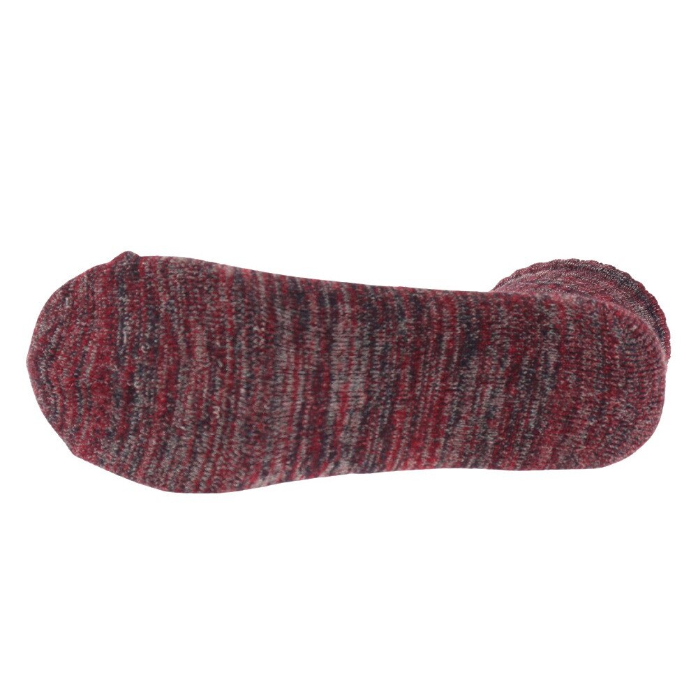 ノーブランド（NO BRAND）（メンズ）ヒートクロス 3足組 パイルソックス 25.0～28.0cm 894NN2OK0408 RED