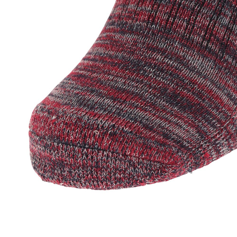 ノーブランド（NO BRAND）（メンズ）ヒートクロス 3足組 パイルソックス 25.0～28.0cm 894NN2OK0408 RED