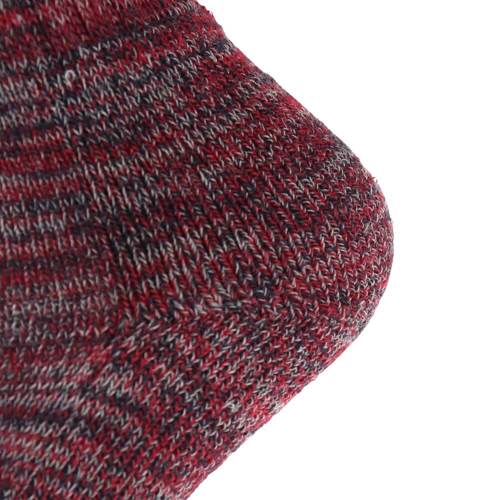 ノーブランド（NO BRAND）（メンズ）ヒートクロス 3足組 パイルソックス 25.0～28.0cm 894NN2OK0408 RED