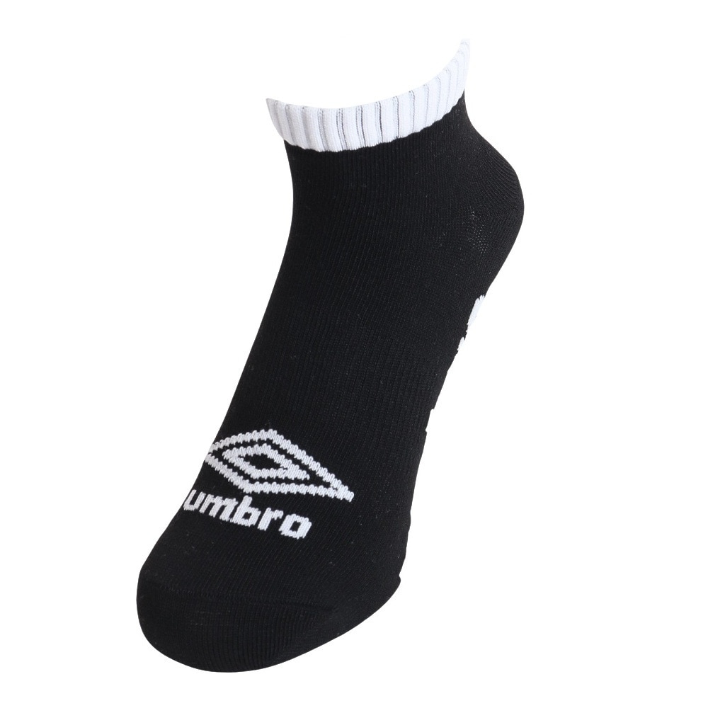 アンブロ（UMBRO）（メンズ）3足組アンクルソックス XEB UUAVJB06 BK