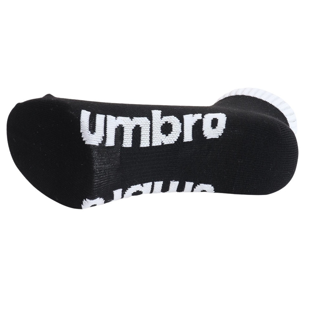 アンブロ（UMBRO）（メンズ）3足組アンクルソックス XEB UUAVJB06 BK