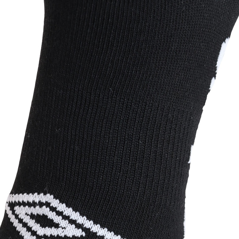アンブロ（UMBRO）（メンズ）3足組アンクルソックス XEB UUAVJB06 BK