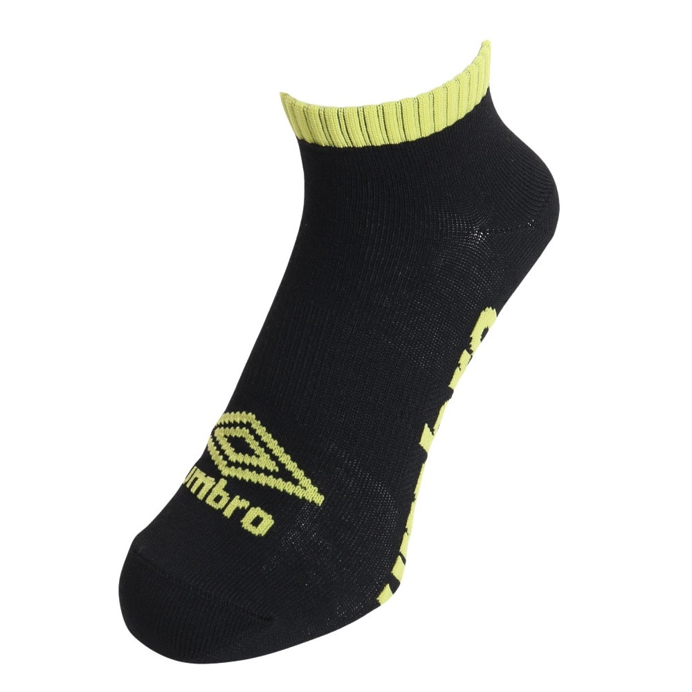 アンブロ（UMBRO）（メンズ）3足組アンクルソックス XEB UUAVJB06 BK