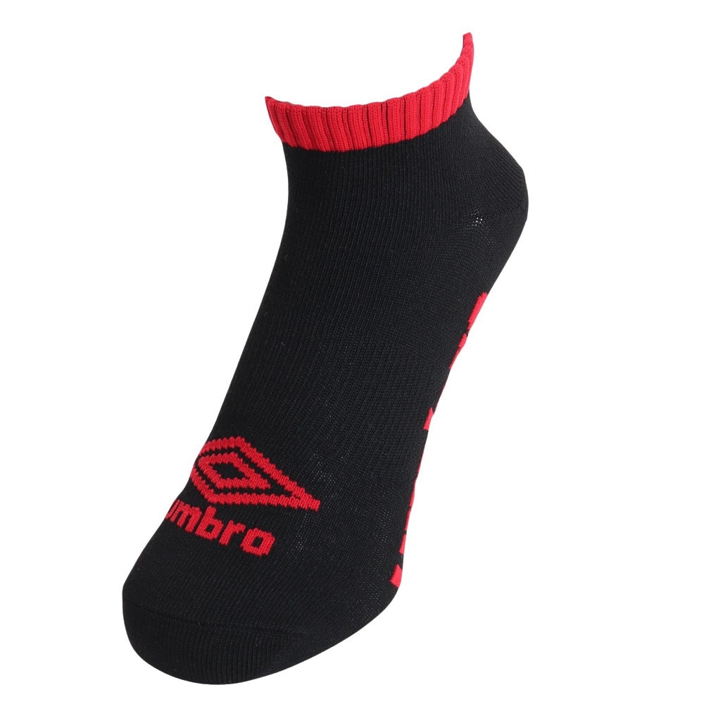 アンブロ（UMBRO）（メンズ）3足組アンクルソックス XEB UUAVJB06 BK