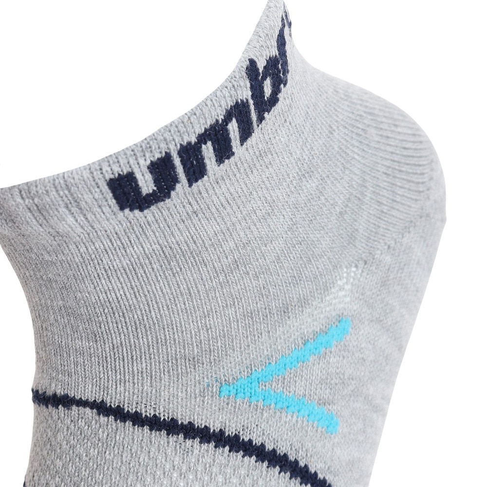 アンブロ（UMBRO）（メンズ）3足組アンクルソックス XEB UUAVJB08 LGNV