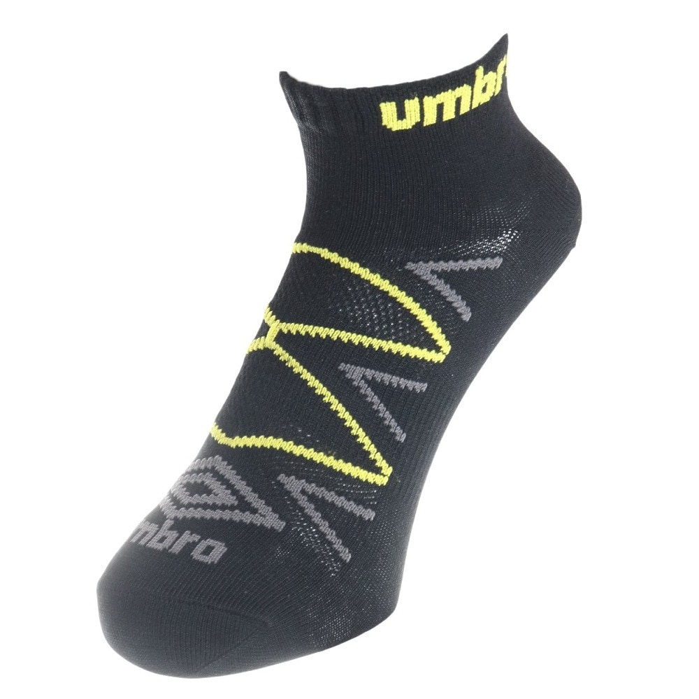 アンブロ（UMBRO）（メンズ）3足組アンクルソックス XEB UUAVJB08 SRBK