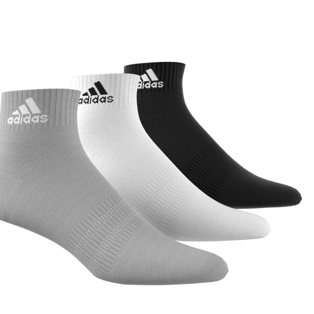 アディダス（adidas）（メンズ）クッション スポーツウェア アンクルソックス3足組 EBB63-IC1281