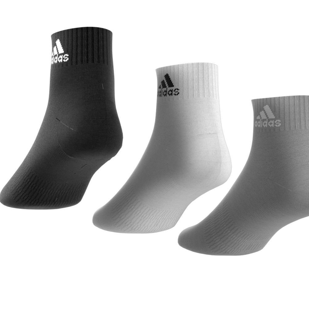 アディダス（adidas）（メンズ）クッション スポーツウェア アンクルソックス3足組 EBB63-IC1281