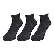(メンズ)ストロングアンクルソックス 3足組 BLK SK3S0070-WA894-GROK