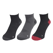 (メンズ)ストロングアンクルソックス 3足組 REDGRNBLK SK4S0193-WA894-GRYW