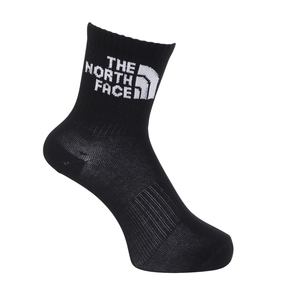 ザ・ノース・フェイス（THE NORTH FACE）（メンズ、レディース）TNF ジャカード ロゴ 3P クルーソックス NN82411 KW
