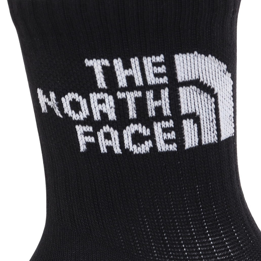 ノースフェイス（THE NORTH FACE）（メンズ、レディース）TNF ジャカード ロゴ 3P クルーソックス NN82411 KW