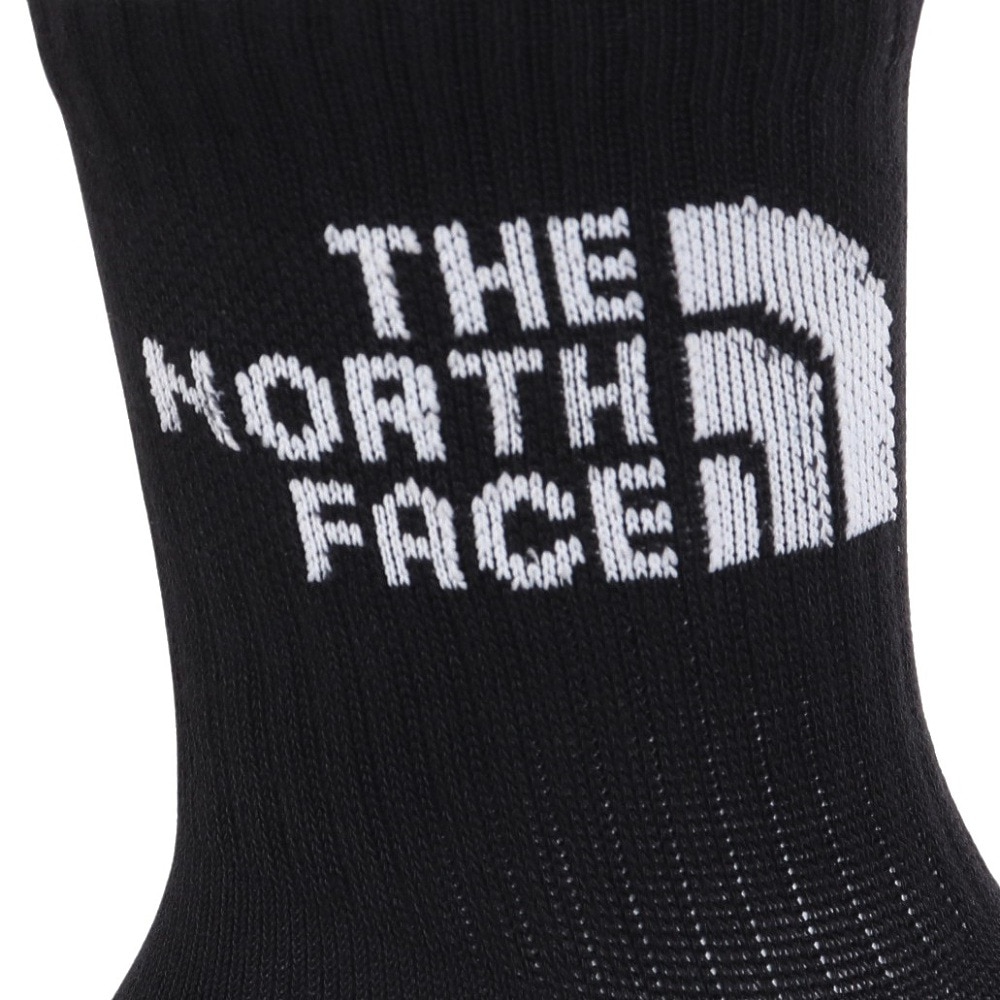 ザ・ノース・フェイス（THE NORTH FACE）（メンズ、レディース）TNF ジャカード ロゴ 3P クルーソックス NN82411 KW