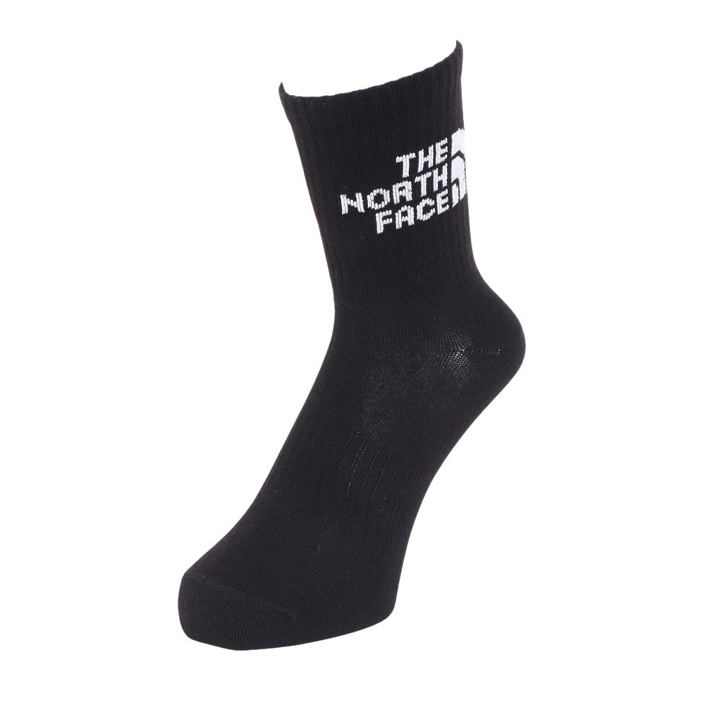 ザ・ノース・フェイス（THE NORTH FACE）（メンズ、レディース）TNF ジャカード ロゴ 3足組ソックス クルー NN82411 MK