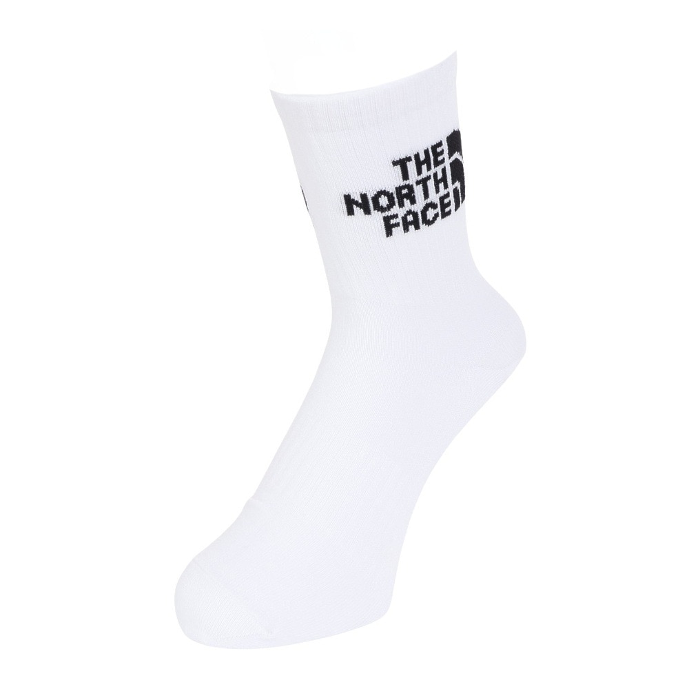 ザ・ノース・フェイス（THE NORTH FACE）（メンズ、レディース）TNF ジャカード ロゴ 3足組ソックス クルー NN82411 WK