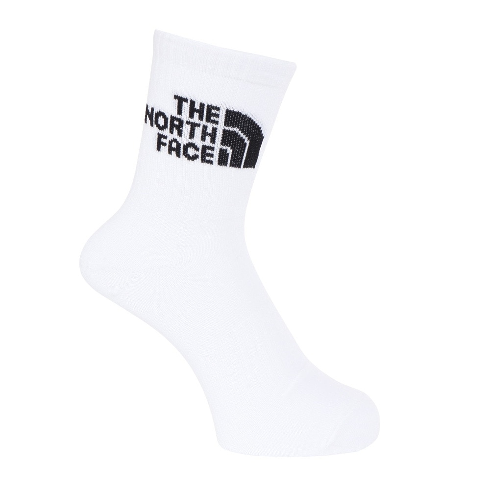 ザ・ノース・フェイス（THE NORTH FACE）（メンズ、レディース）TNF ジャカード ロゴ 3足組ソックス クルー NN82411 WK