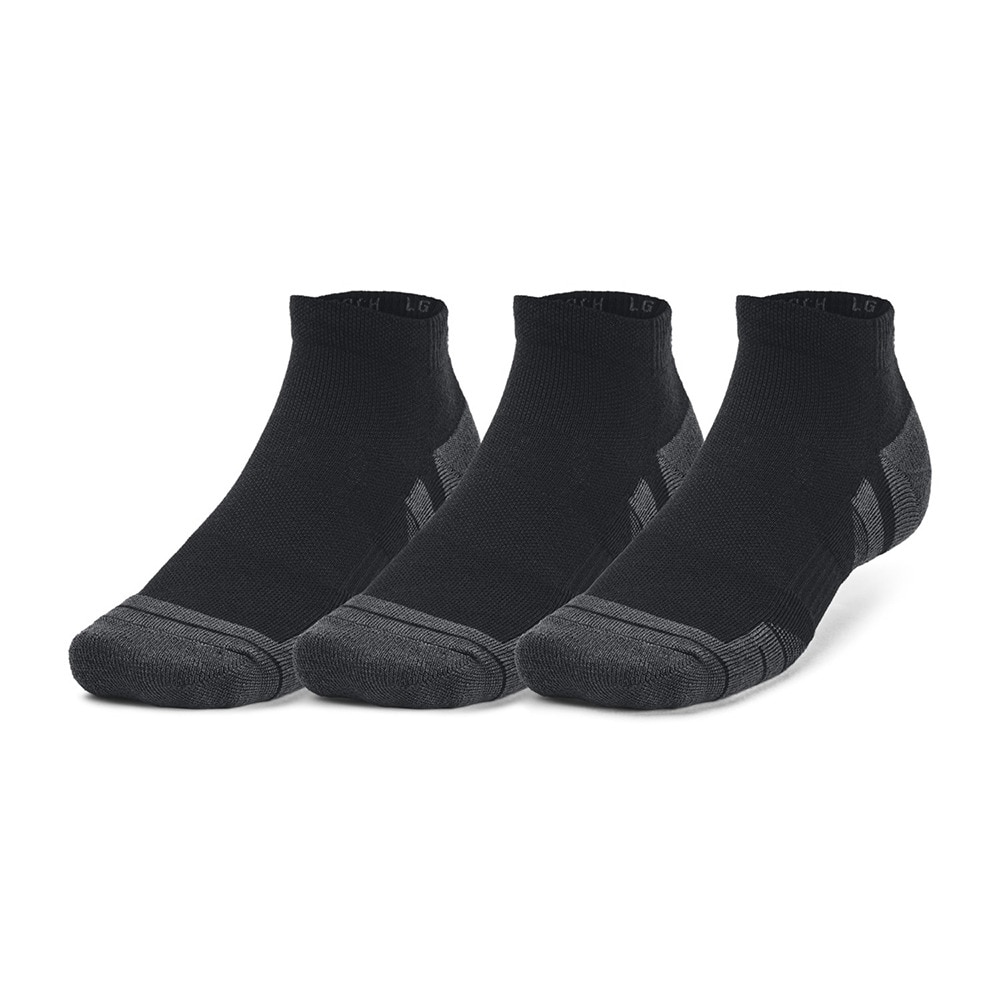 アンダーアーマー（UNDER ARMOUR）（メンズ）パフォーマンステック ローカット ソックス 3足組1379504 001 黒