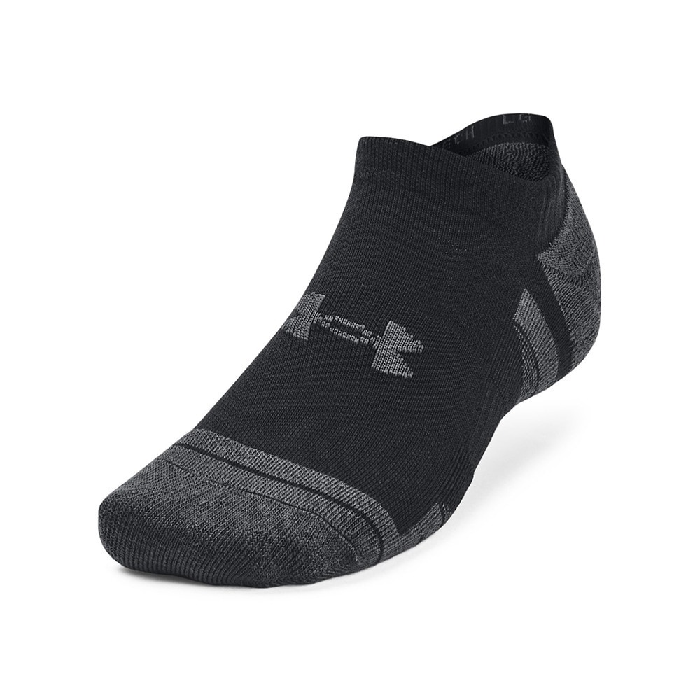 アンダーアーマー（UNDER ARMOUR）（メンズ）パフォーマンステック ノーショー ソックス 3足組 1379503 001 黒 防臭