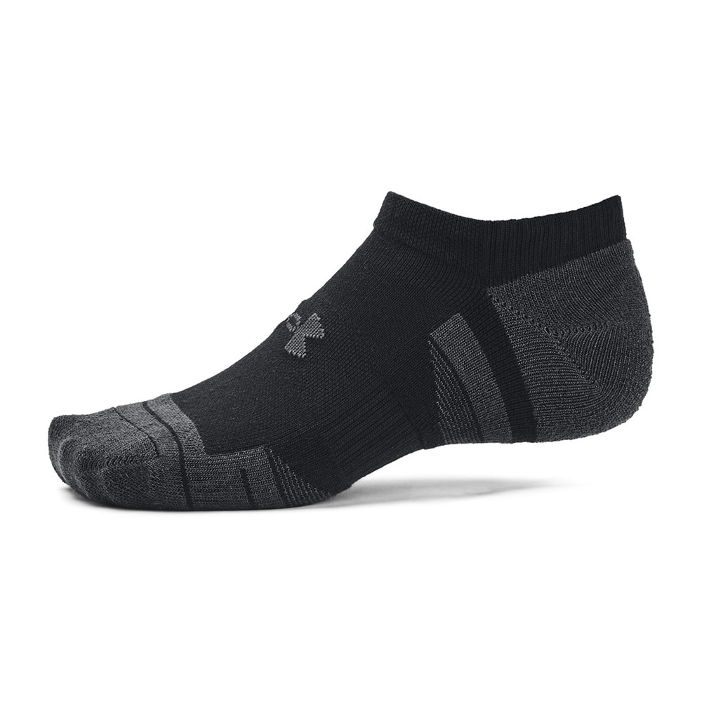 アンダーアーマー（UNDER ARMOUR）（メンズ）パフォーマンステック ノーショー ソックス 3足組 1379503 001 黒 防臭