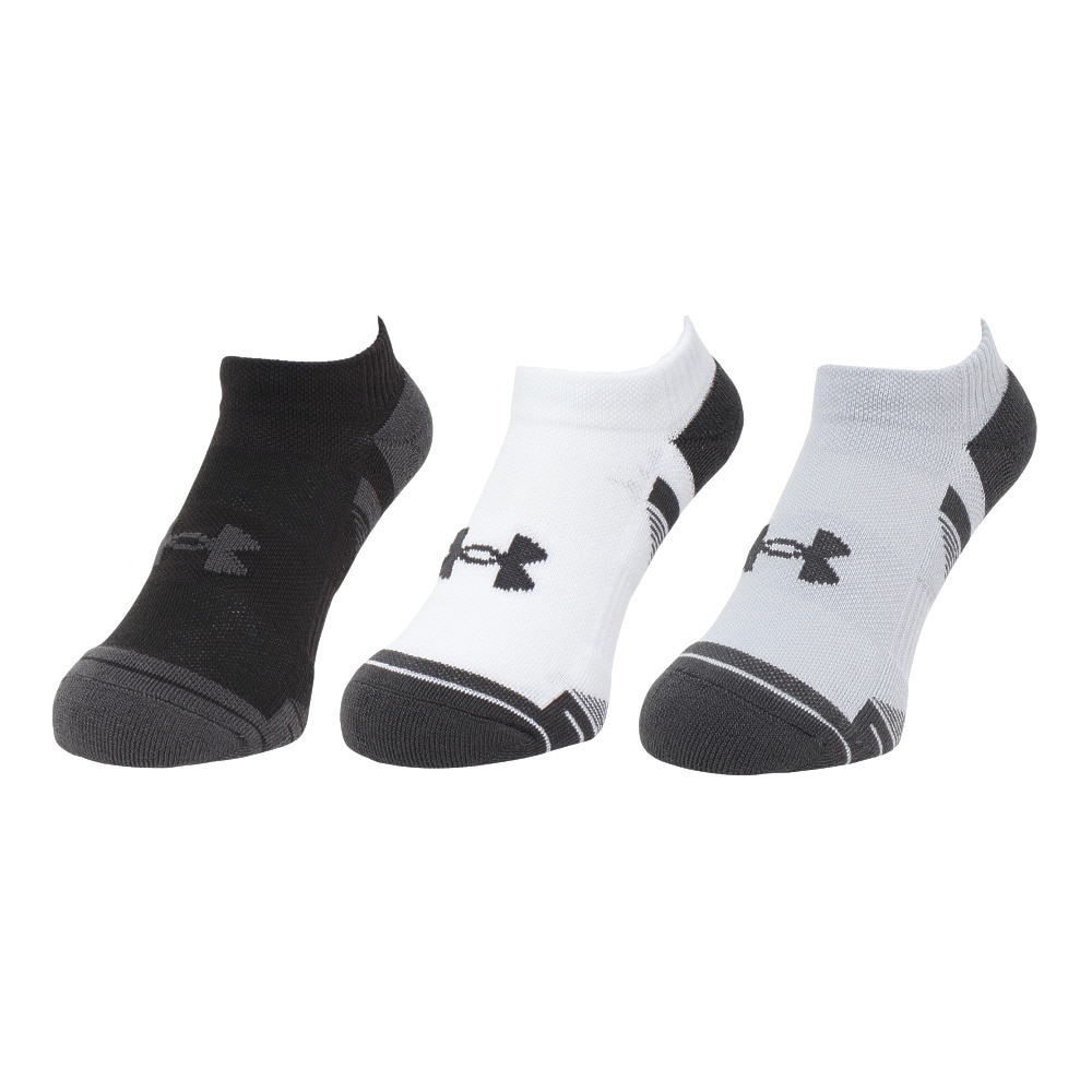 アンダーアーマー（UNDER ARMOUR）（メンズ）パフォーマンステック ノーショー ソックス 3足組 1379503 011 防臭
