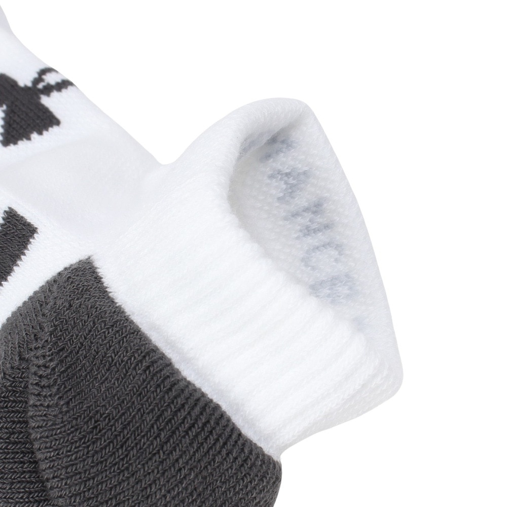 アンダーアーマー（UNDER ARMOUR）（メンズ）パフォーマンステック ノーショー ソックス 3足組 1379503 100 白 防臭