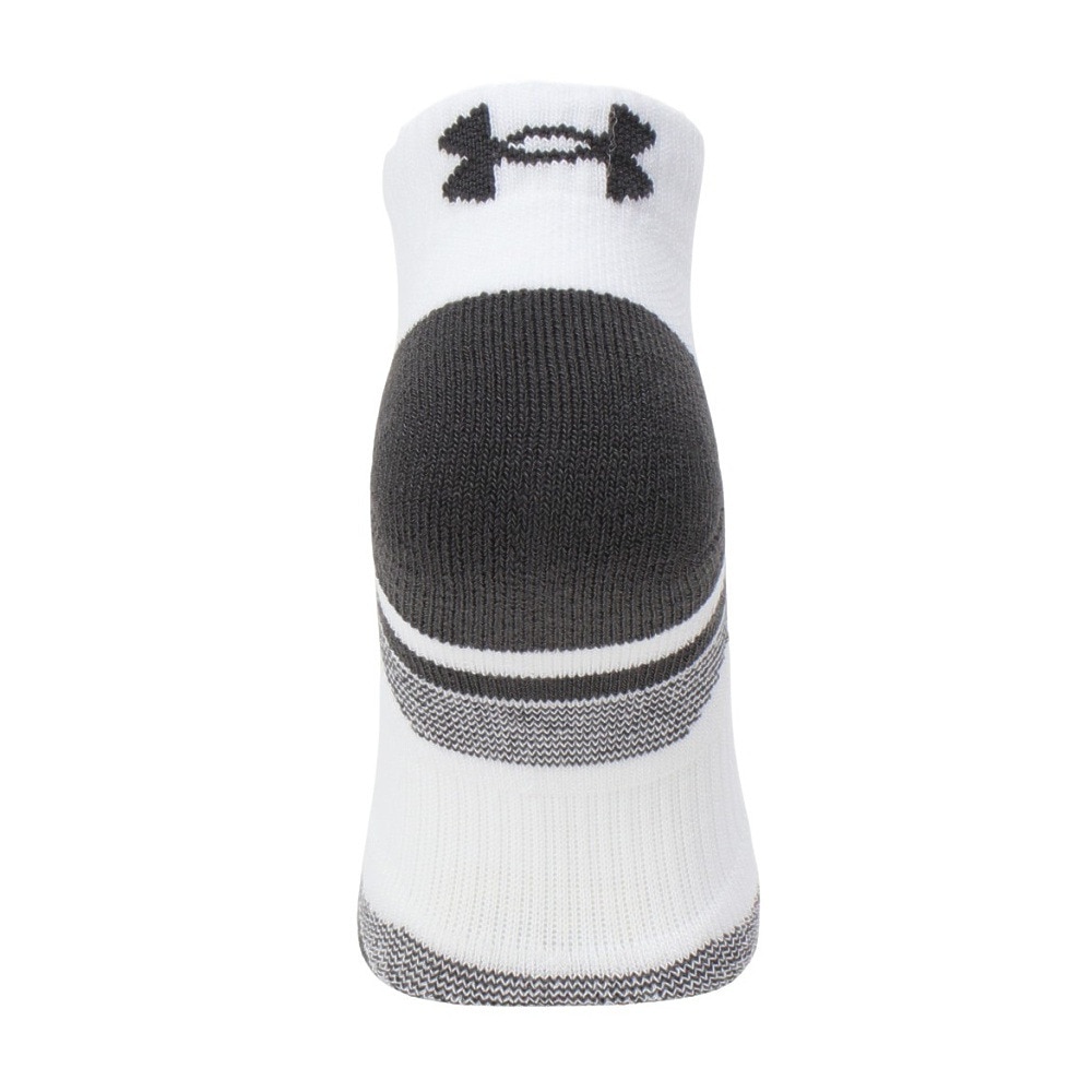 アンダーアーマー（UNDER ARMOUR）（メンズ）パフォーマンステック ローカット ソックス 3足組 1379504 100 白 防臭