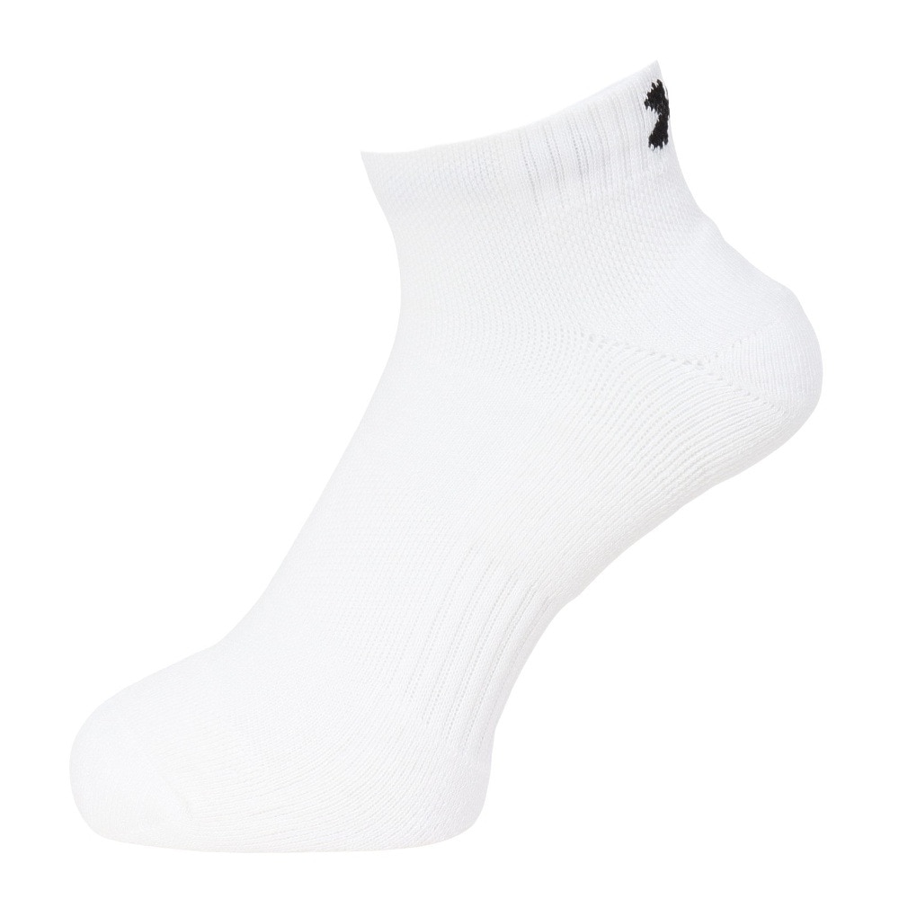 アンダーアーマー（UNDER ARMOUR）（メンズ、レディース）トレーニング コットン ローカット ソックス 3足組 1386312 100