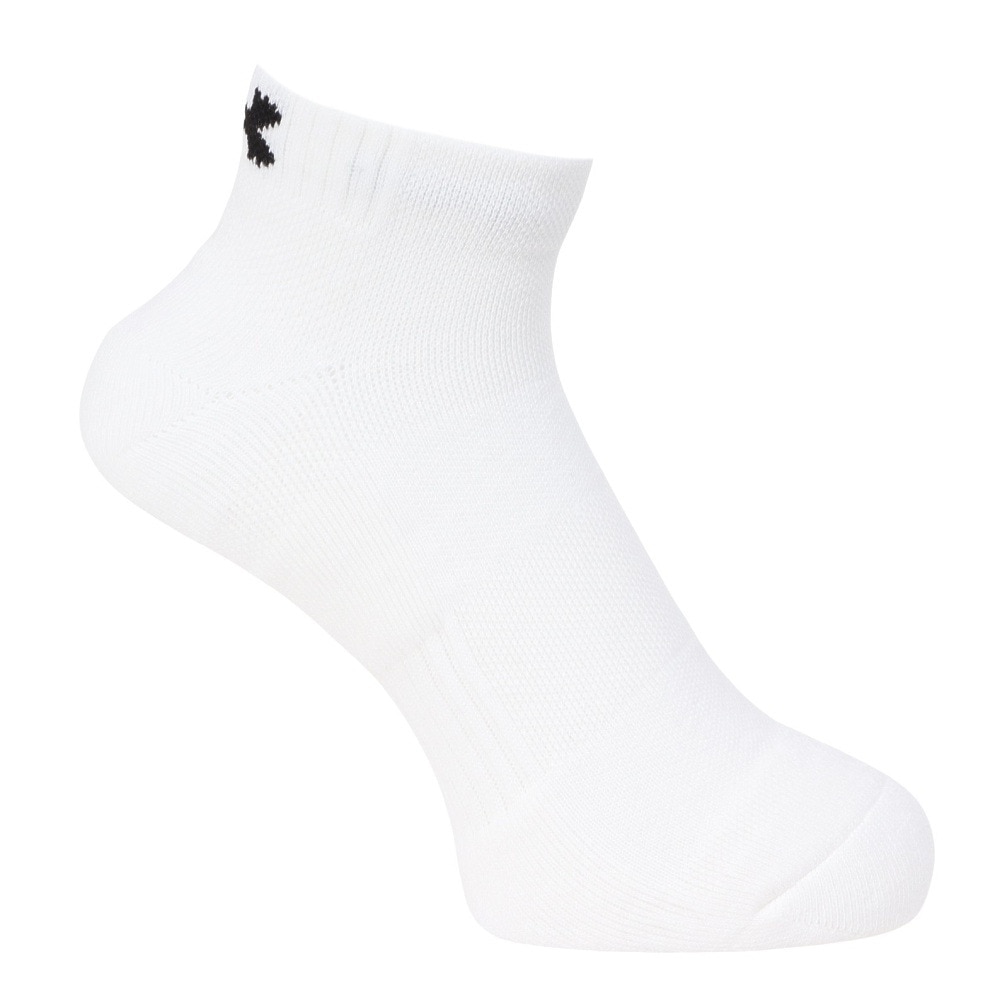 アンダーアーマー（UNDER ARMOUR）（メンズ、レディース）トレーニング コットン ローカット ソックス 3足組 1386312 100