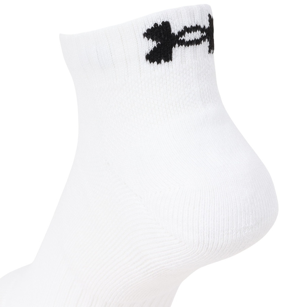 アンダーアーマー（UNDER ARMOUR）（メンズ、レディース）トレーニング コットン ローカット ソックス 3足組 1386312 100