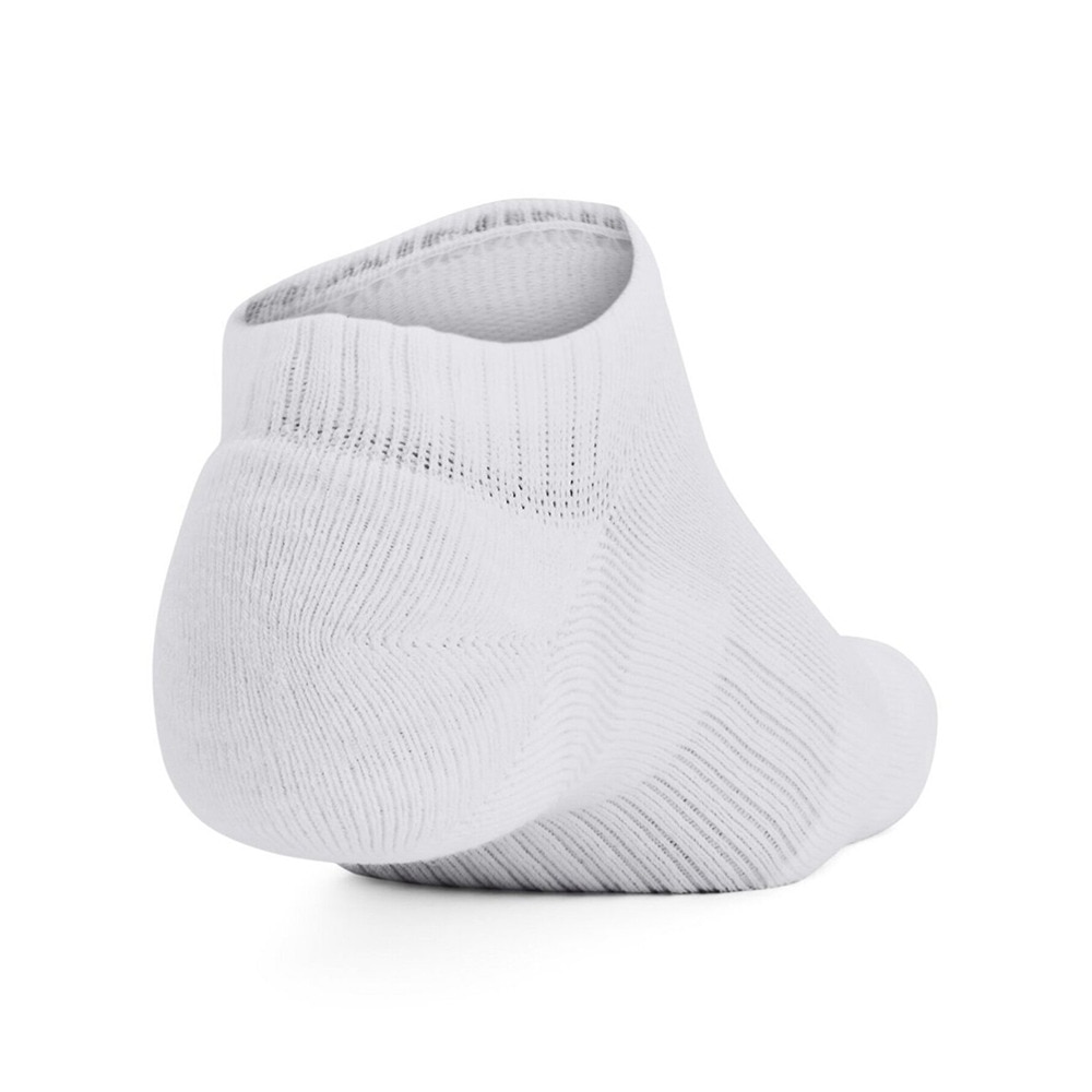 アンダーアーマー（UNDER ARMOUR）（メンズ、レディース）レーニング コットン ノーショー ソックス 3足組 1386313 100
