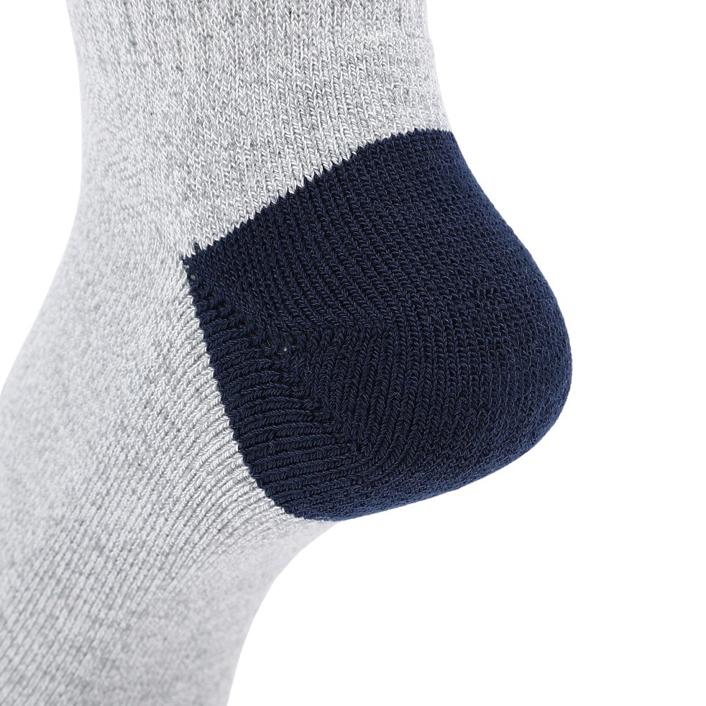 クー（Coo.）（メンズ）HEAT-X 3足組 アンクル丈 ソックス GRYNVYBLK 894Q4GSA0066 GRY 25-28cm 抗菌防臭