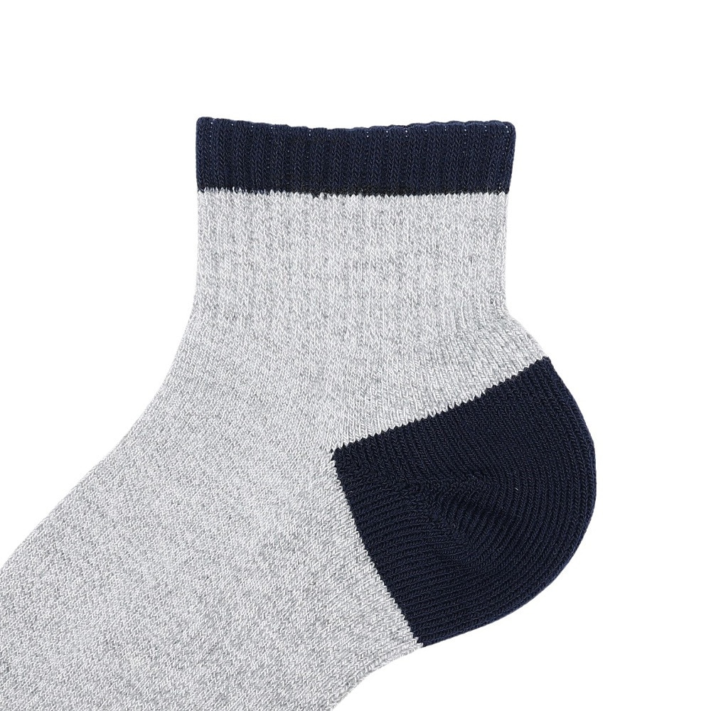 クー（Coo.）（メンズ）HEAT-X 3足組 アンクル丈 ソックス GRYNVYBLK 894Q4GSA0066 GRY 25-28cm 抗菌防臭