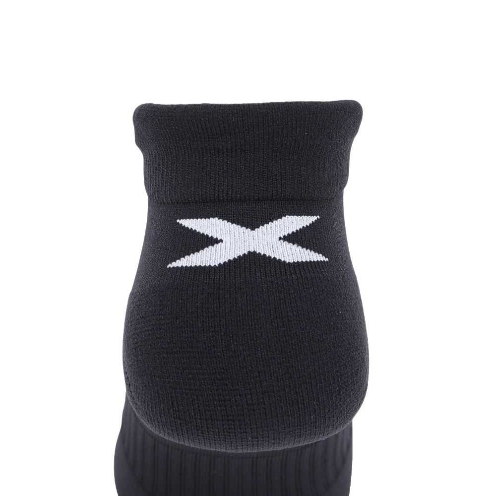 ツー・タイムズ・ユー（2XU）（メンズ、レディース）アンクル丈 ソックス 3足組 UQ6551E-BLK/WHT ブラック