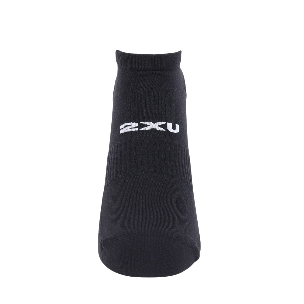 ツー・タイムズ・ユー（2XU）（メンズ、レディース）アンクル丈 ソックス 3足組 UQ6551E-BLK/WHT ブラック
