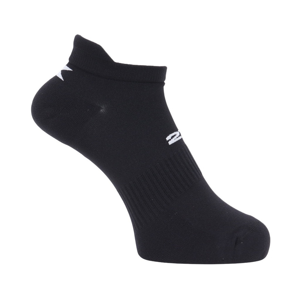 ツー・タイムズ・ユー（2XU）（メンズ、レディース）アンクル丈 ソックス 3足組 UQ6551E-BLK/WHT ブラック