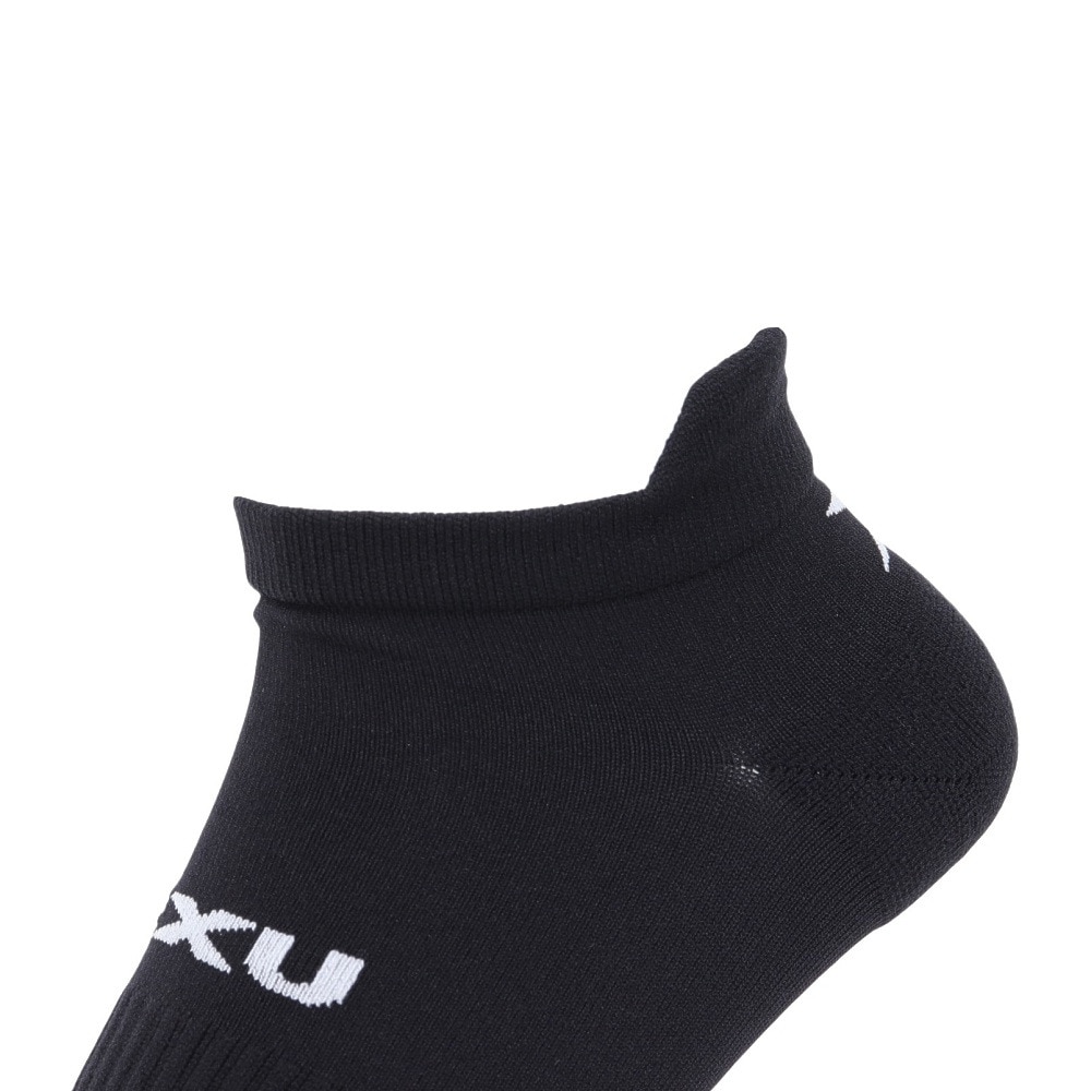 ツー・タイムズ・ユー（2XU）（メンズ、レディース）アンクル丈 ソックス 3足組 UQ6551E-BLK/WHT ブラック