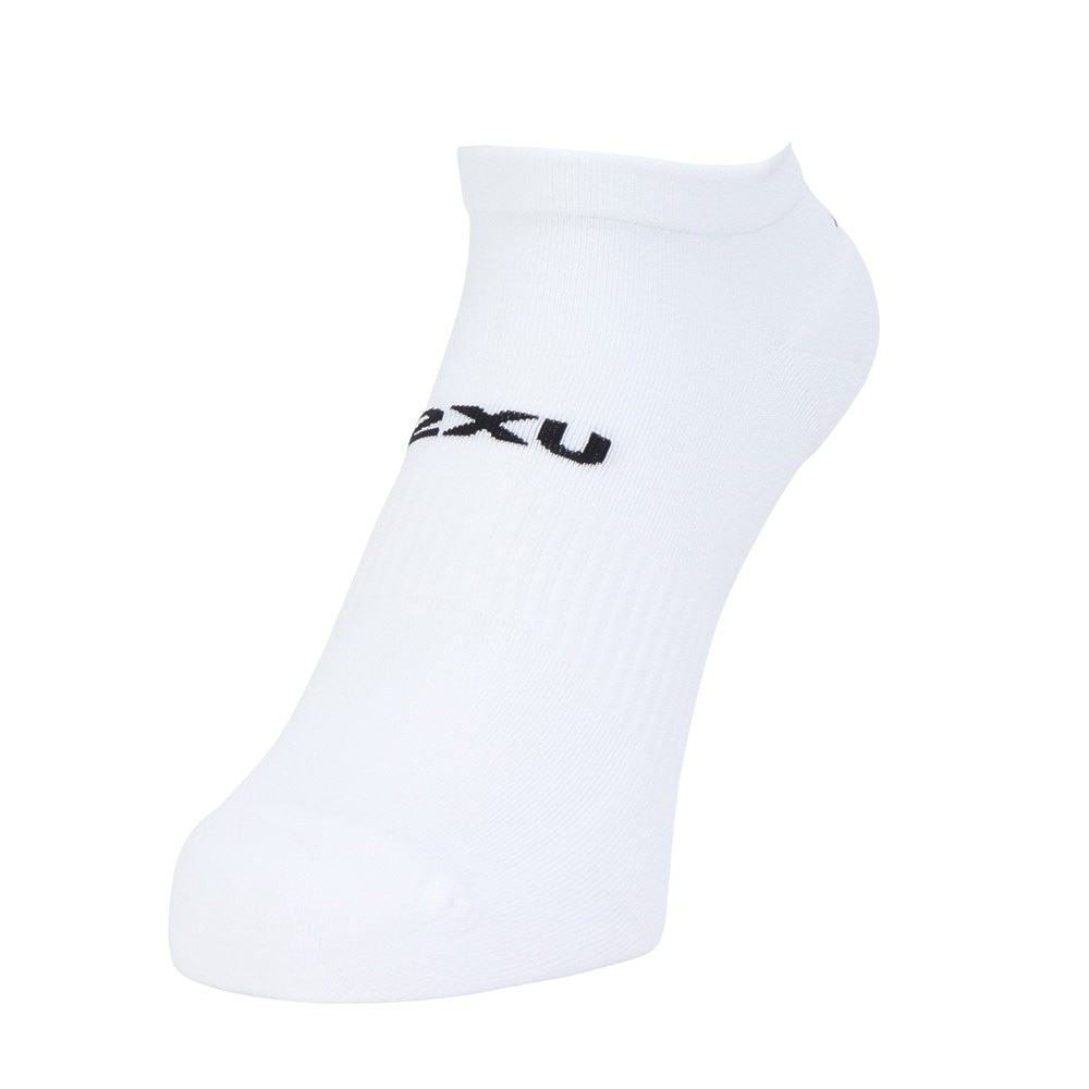 ツー・タイムズ・ユー（2XU）（メンズ、レディース）アンクル丈 ソックス 3足組 UQ6551E-WHT/BLK ホワイト