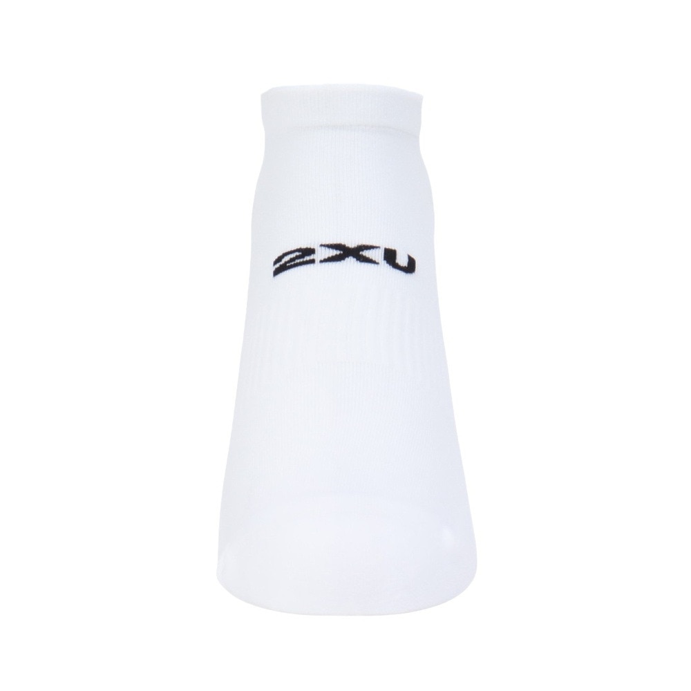 ツー・タイムズ・ユー（2XU）（メンズ、レディース）アンクル丈 ソックス 3足組 UQ6551E-WHT/BLK ホワイト