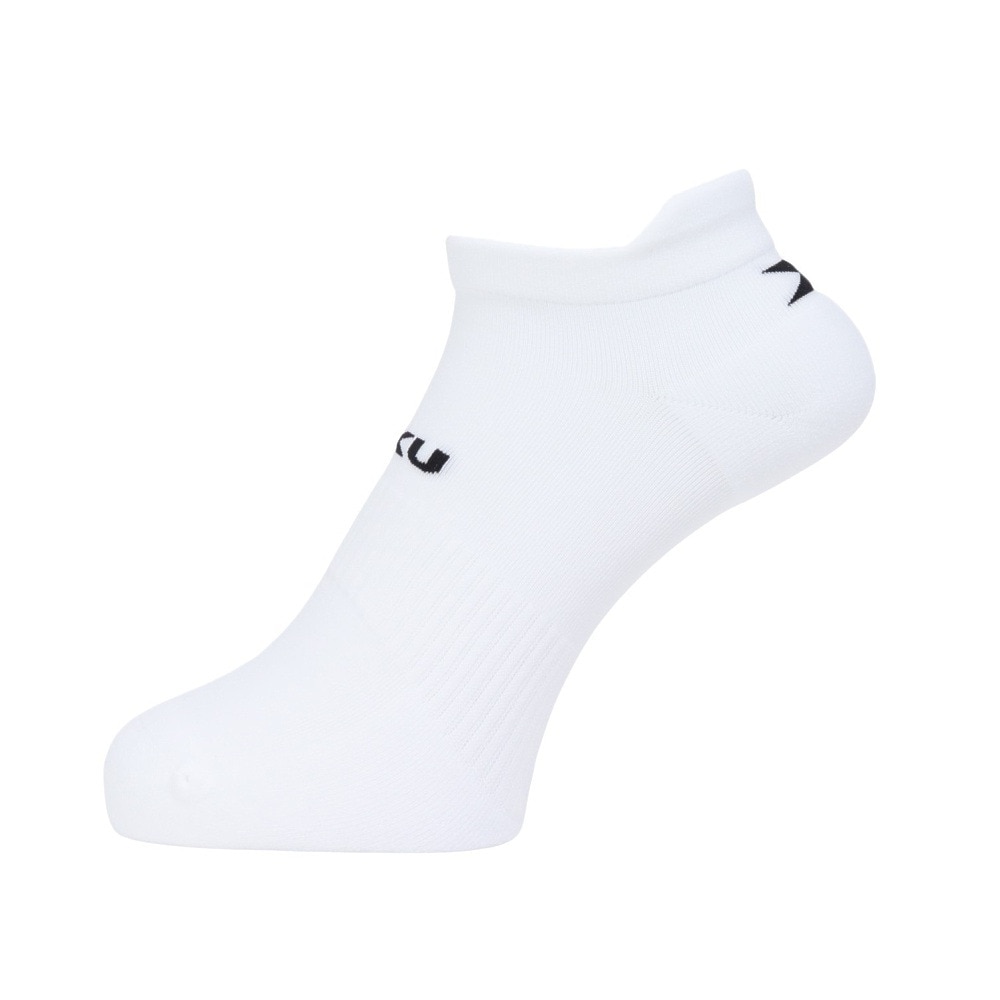 ツー・タイムズ・ユー（2XU）（メンズ、レディース）アンクル丈 ソックス 3足組 UQ6551E-WHT/BLK ホワイト