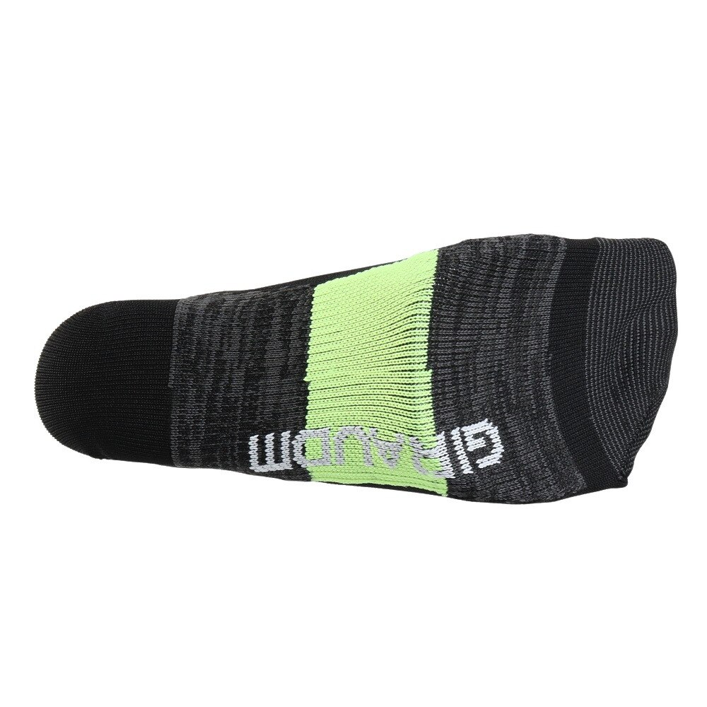 ジローム（GIRAUDM）（メンズ）靴下 シャインブロック アンクルソックス 3足組 25-28センチ GRYBLUBLK SK5S0009-WA894-GRGSA GRY 伸縮 シンプル 遮熱素材