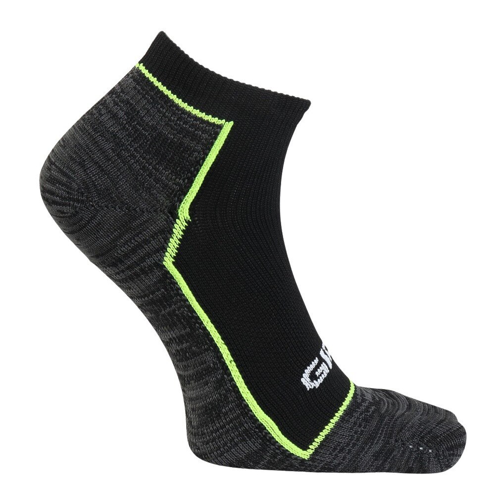 ジローム（GIRAUDM）（メンズ）靴下 シャインブロック アンクルソックス 3足組 25-28センチ BLKBLUYEL SK5S0011-WA894-GRGSA BLK 伸縮 シンプル 遮熱素材