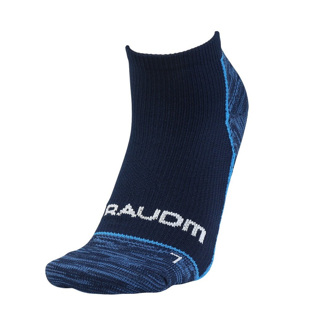 ジローム（GIRAUDM）（メンズ）靴下 シャインブロック アンクルソックス 3足組 25-28センチ BLKBLUYEL SK5S0011-WA894-GRGSA BLK 伸縮 シンプル 遮熱素材