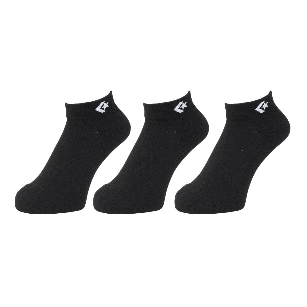 コンバース（CONVERSE）（メンズ）アンクルソックス 41900021 25-27センチ 3足組 シンプル スポーツ 部活 学生 私服 新調 衣替え 運動 ギフト プレゼント